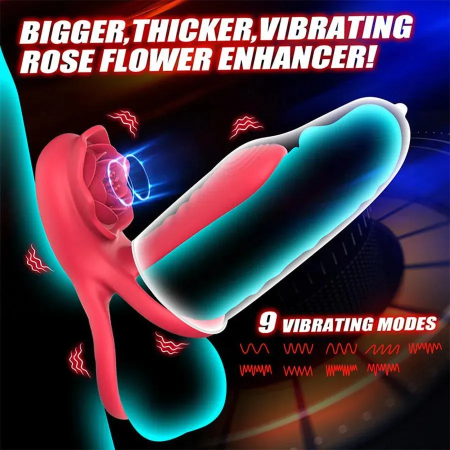 Remote Control Dual Stimulation Vibrating Penis Ring