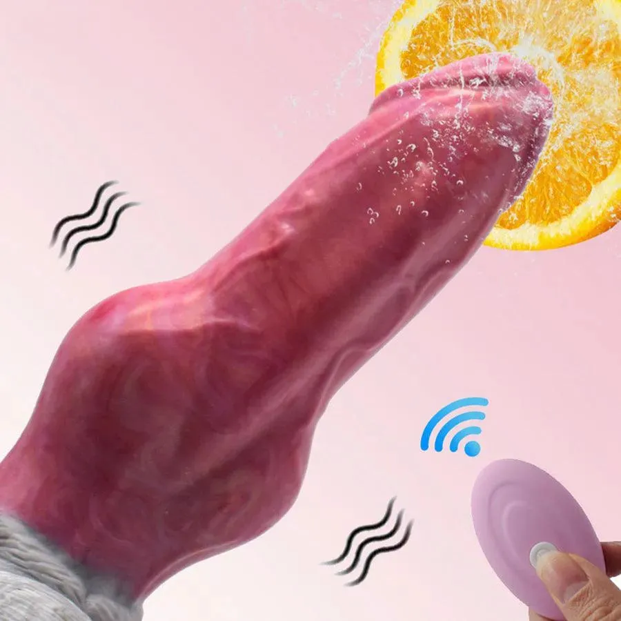 Remote Control Vibrating Silicone Dildo