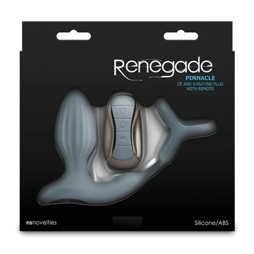 Renegade Pinnacle Rotating Vibrating Prostate Plug With Cock Ring