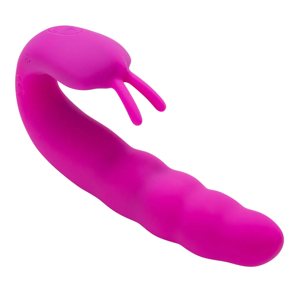 Ribbed Dual Stimulator With Rolling Ball