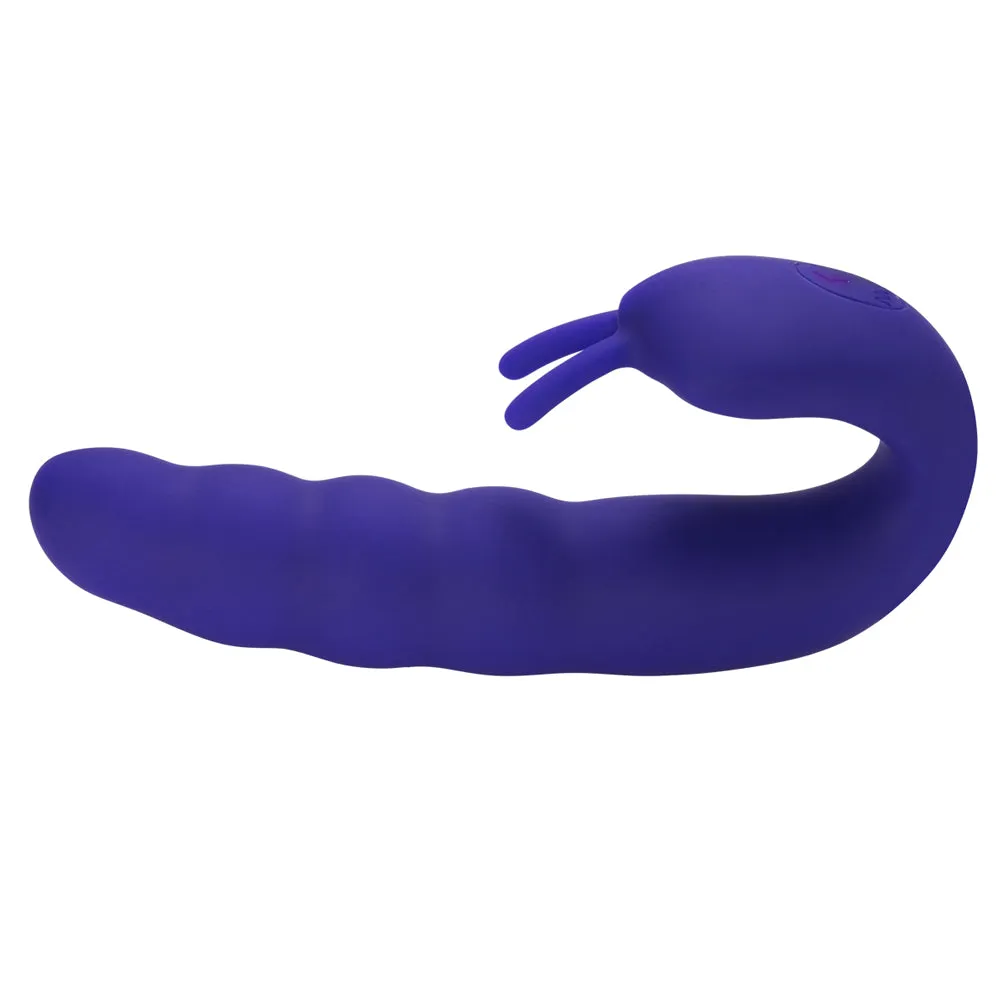 Ribbed Dual Stimulator With Rolling Ball