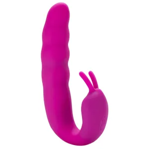 Ribbed Dual Stimulator With Rolling Ball