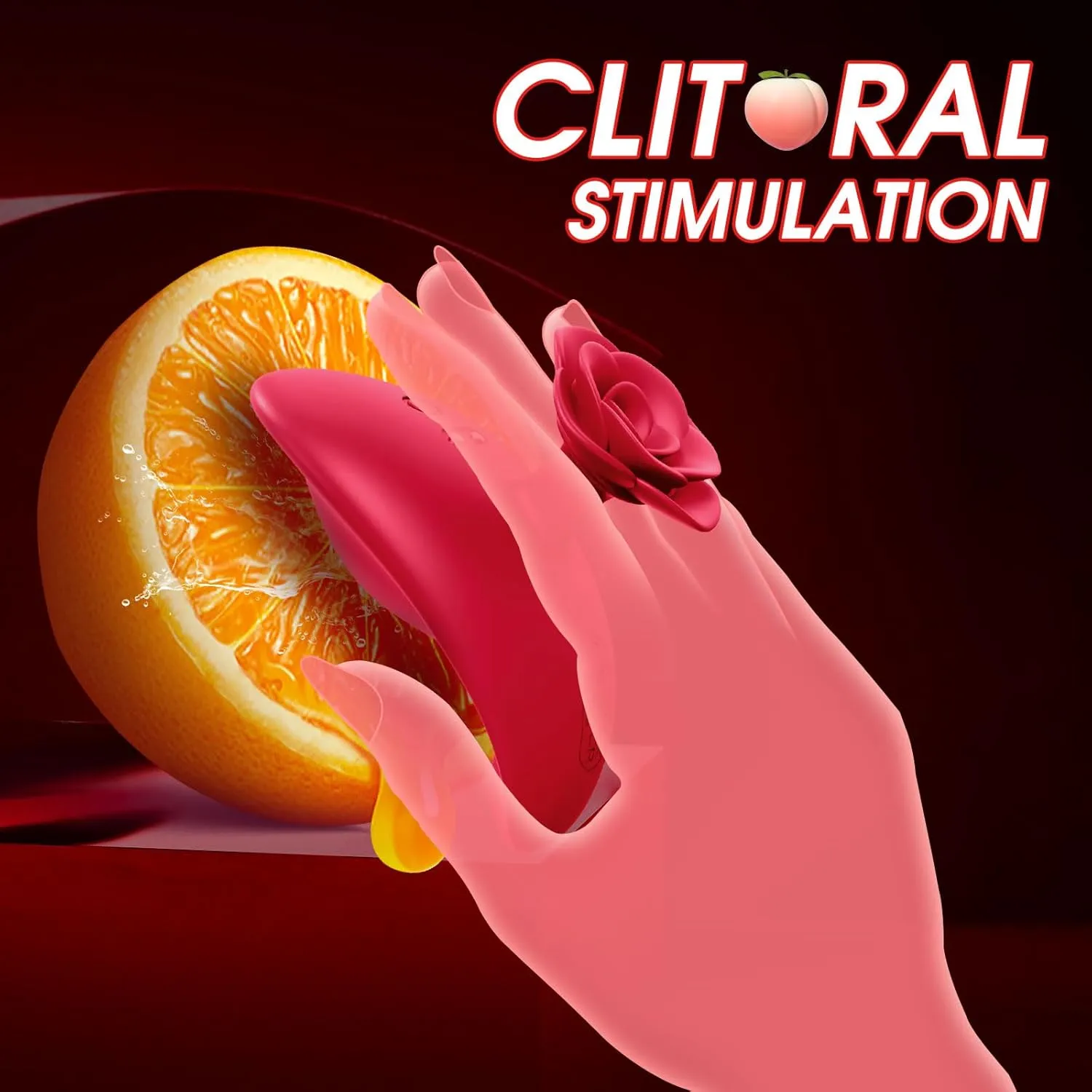 Rose Mini Bullet Finger Vibrators For Nipple Clitoral Stimulation