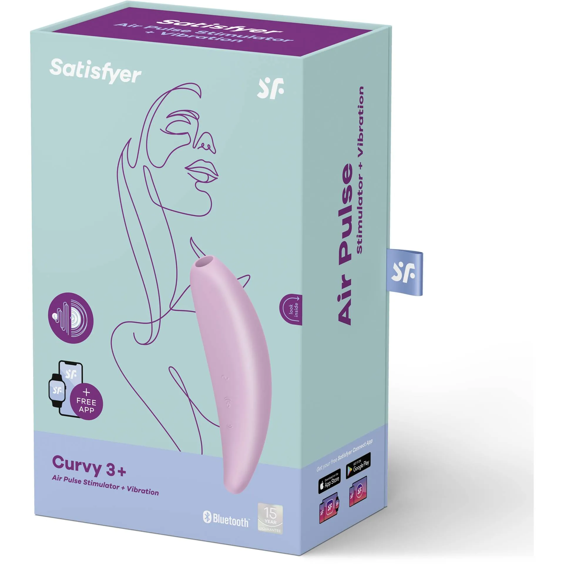 Satisfyer Curvy 3  - Air Pulse Stimulator   Vibration