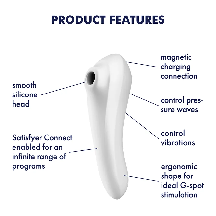 Satisfyer - Dual Pleasure App-Controlled Clitoral Air Stimulator Vibrator