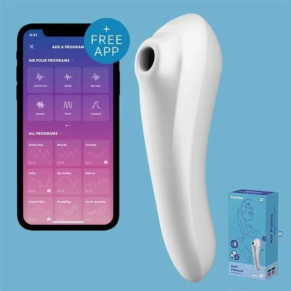 Satisfyer - Dual Pleasure App-Controlled Clitoral Air Stimulator Vibrator