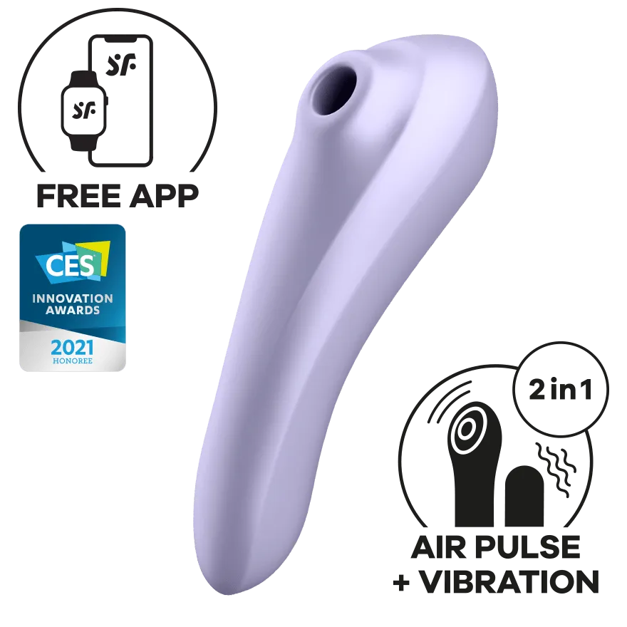 Satisfyer - Dual Pleasure App-Controlled Clitoral Air Stimulator Vibrator