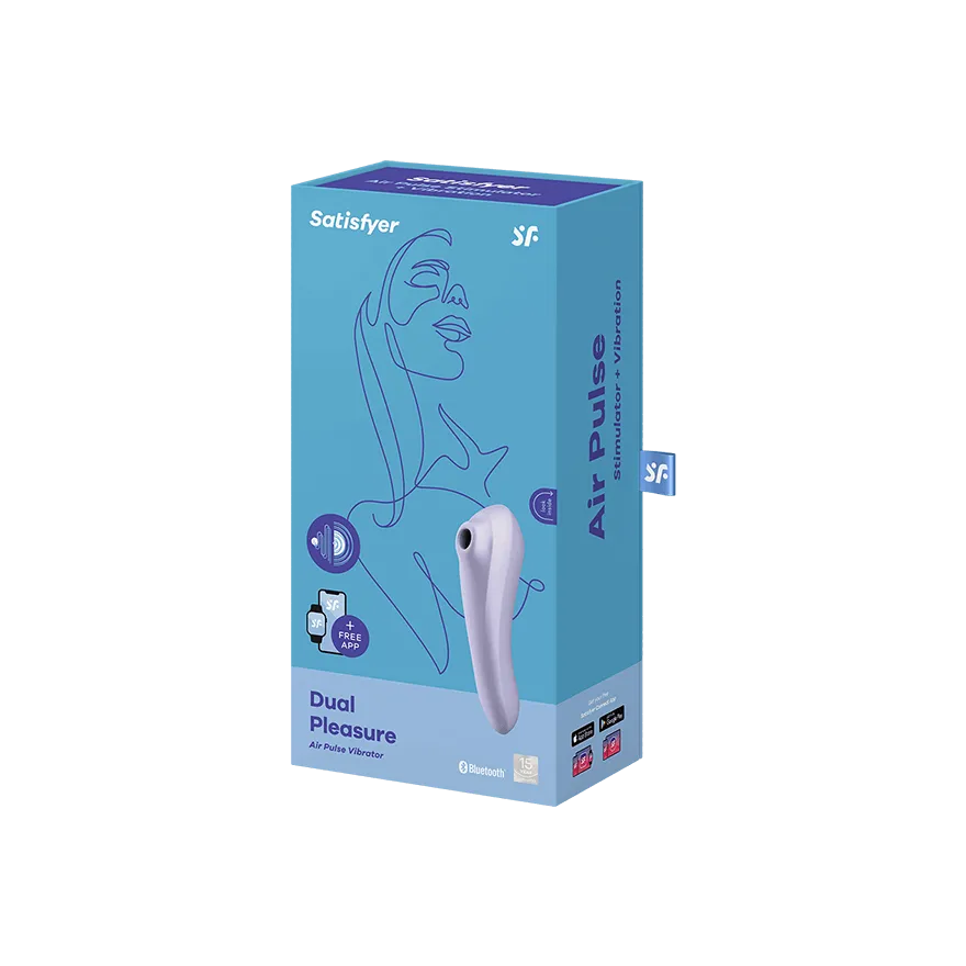 Satisfyer - Dual Pleasure App-Controlled Clitoral Air Stimulator Vibrator