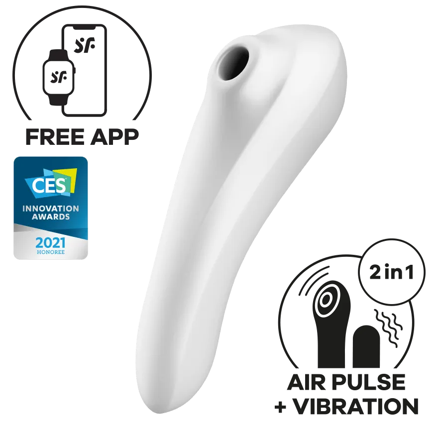 Satisfyer - Dual Pleasure App-Controlled Clitoral Air Stimulator Vibrator