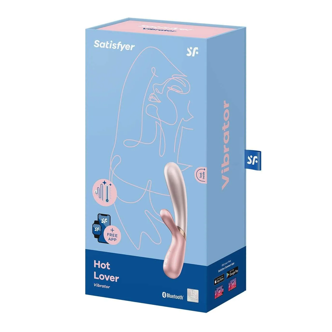 Satisfyer - Hot Lover Warming Rabbit App-Controlled  Vibrator