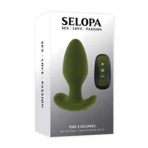 Selopa - The Colonel Remote Control Anal Plug (Green)