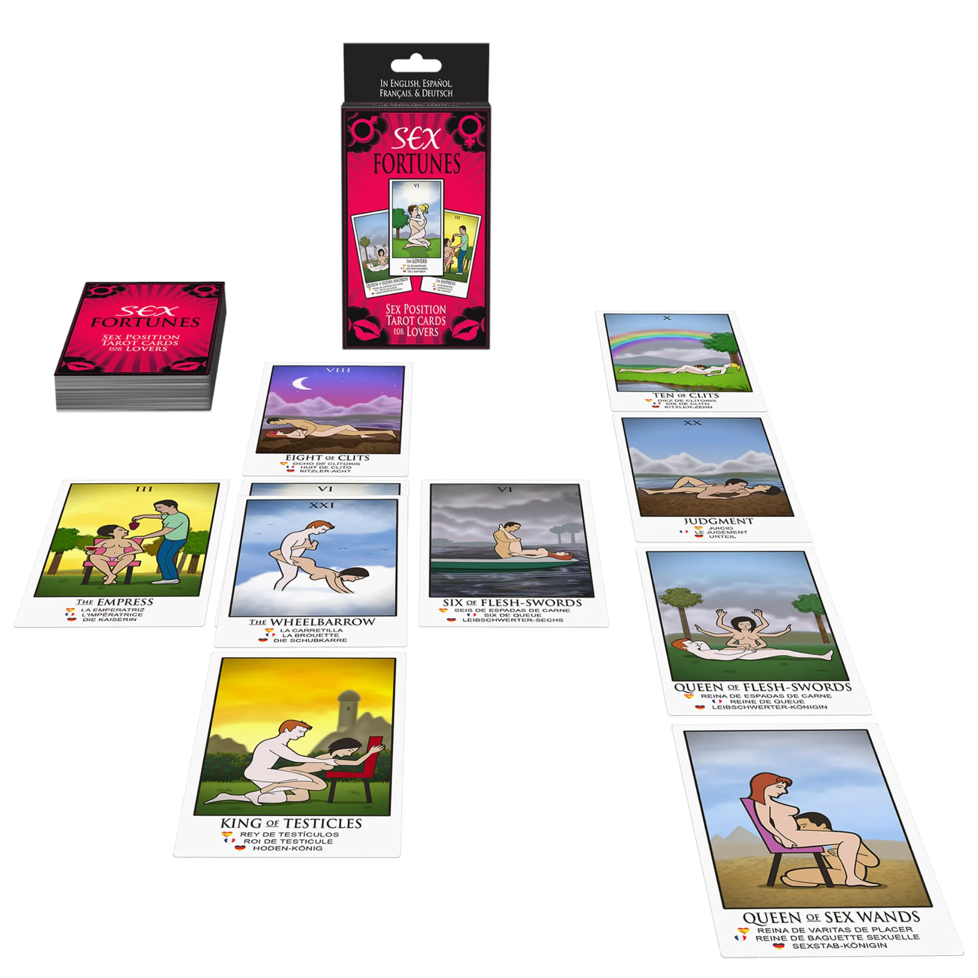 Sex Fortunes - Sex Position Tarot Cards for Lovers