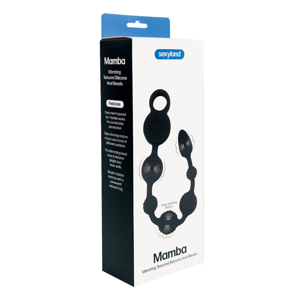Sexyland Mamba Triple-Motor Vibrating Textured Anal Beads