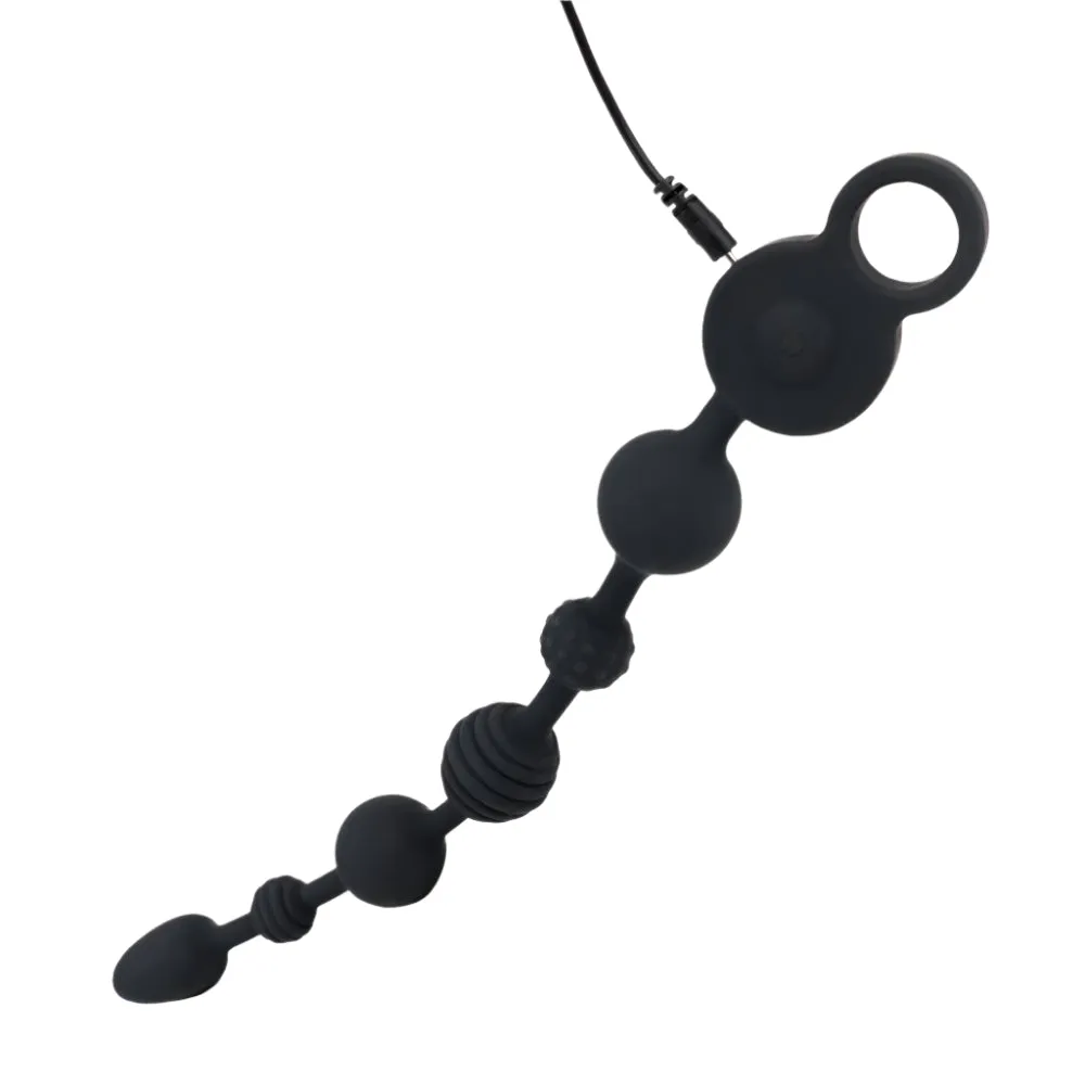 Sexyland Mamba Triple-Motor Vibrating Textured Anal Beads