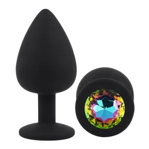 Sexyland Sparkle Silicone Butt Plug With Gem - Small