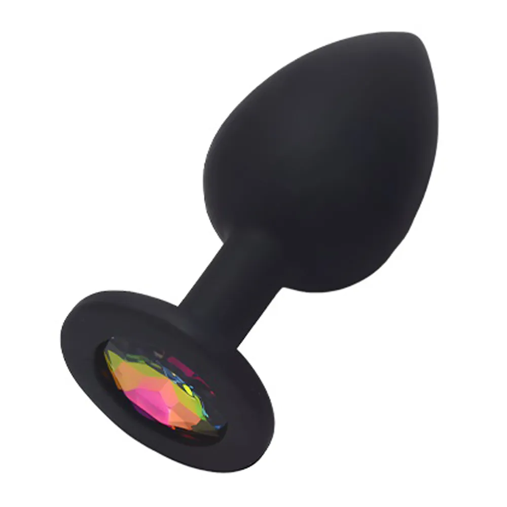 Sexyland Sparkle Silicone Butt Plug With Gem - Small