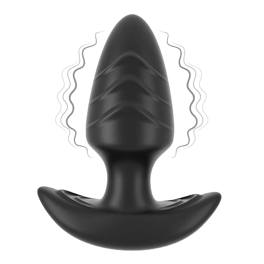 Sexyland Thunder Super-Power Vibrating Ribbed Silicone Butt Plug