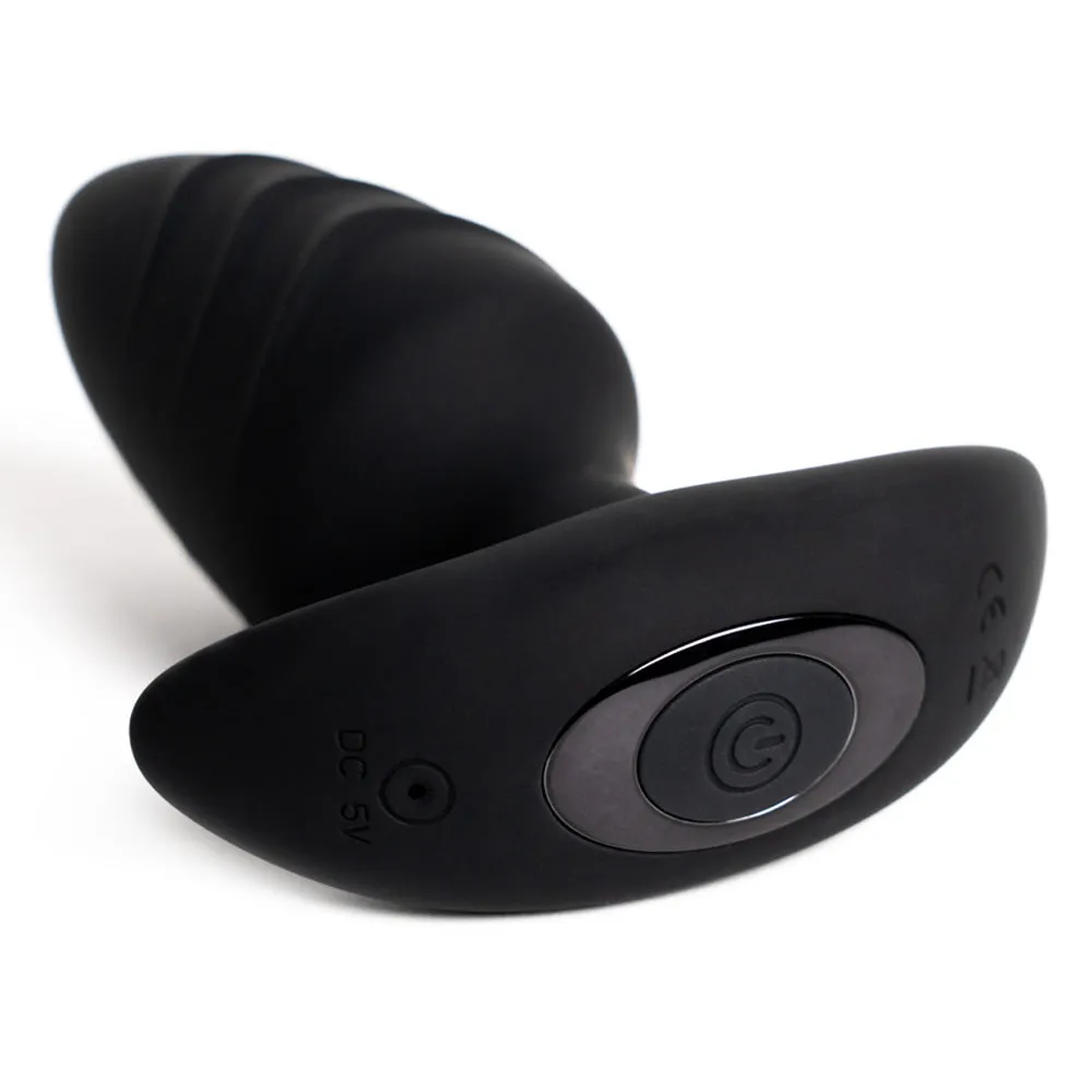 Sexyland Thunder Super-Power Vibrating Ribbed Silicone Butt Plug