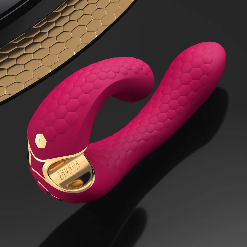 Shunga Miyo Curved Silicone G-Spot & Clitoris Vibrator