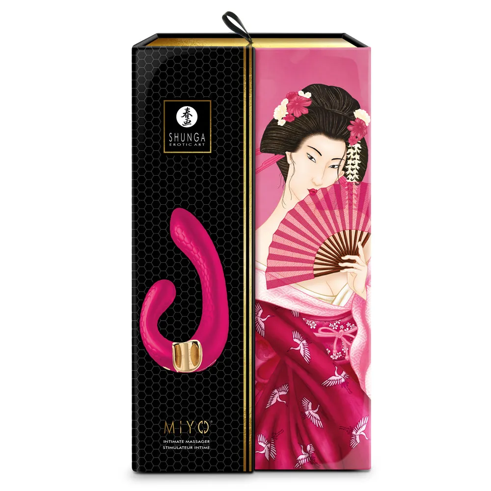 Shunga Miyo Curved Silicone G-Spot & Clitoris Vibrator