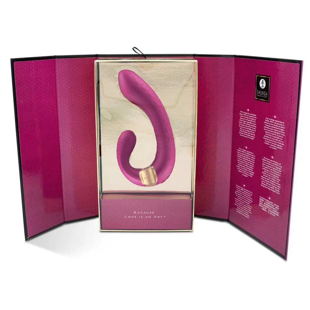Shunga Miyo Curved Silicone G-Spot & Clitoris Vibrator