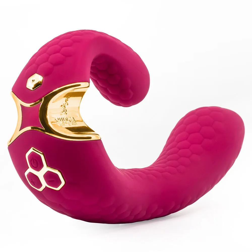Shunga Miyo Curved Silicone G-Spot & Clitoris Vibrator