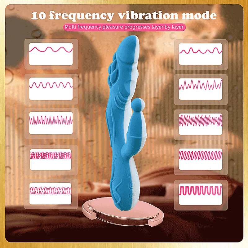Silicone Dragon Rabbit Vibrator