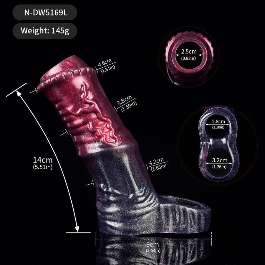 Silicone Male Dick Sleeve Toy