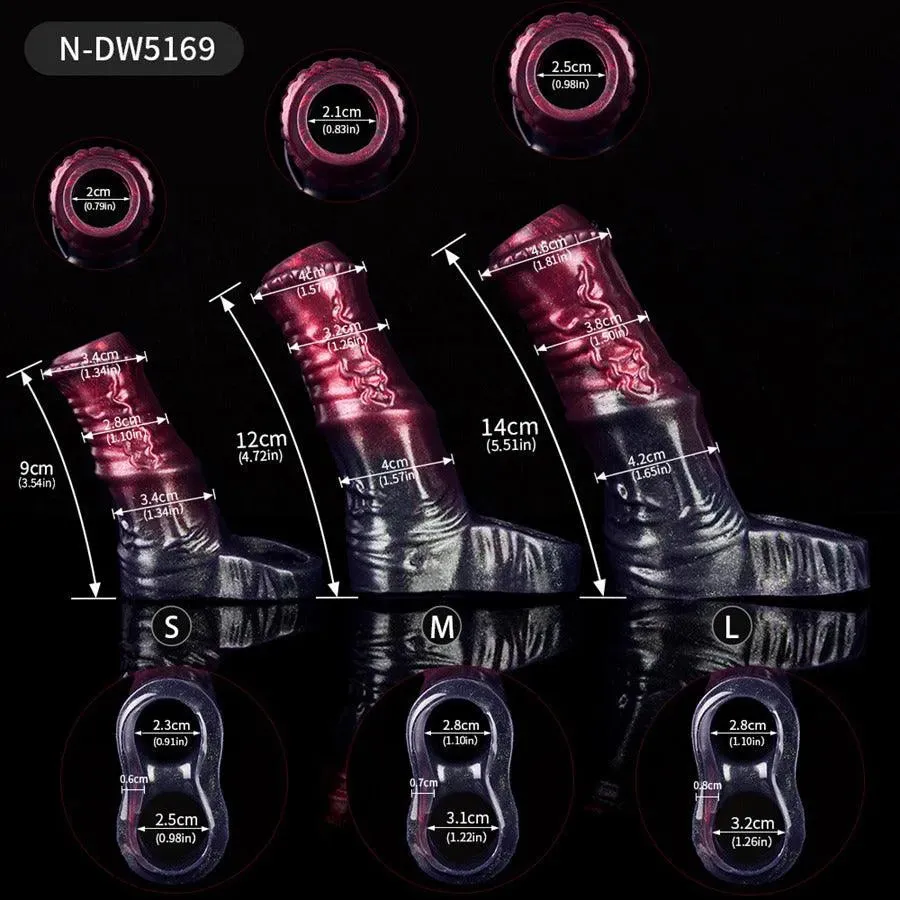 Silicone Male Dick Sleeve Toy