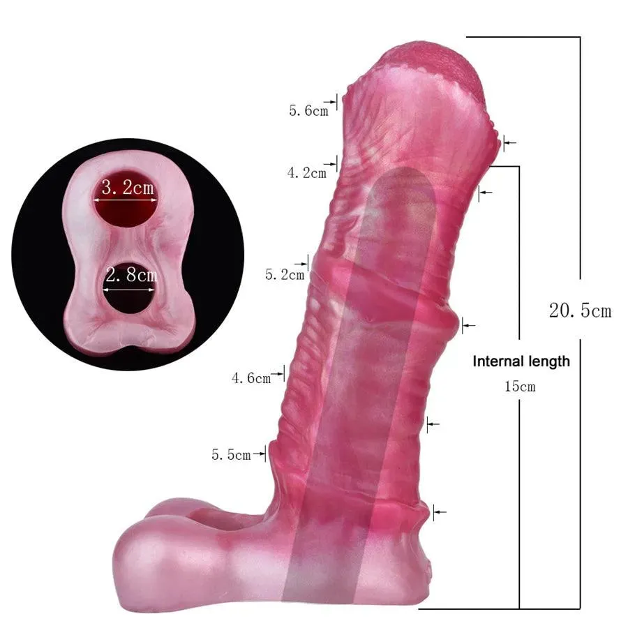 Soft Silicone Cock Extension Sleeve for Men