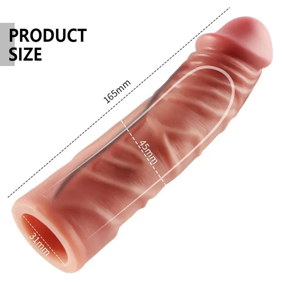 Soft Silicone Male Cock Extension Sleeve