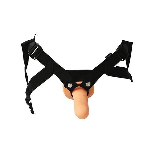 Sportsheets - Everlaster Stud Strap On Harness with Hollow Dildo 6.5" (Beige)
