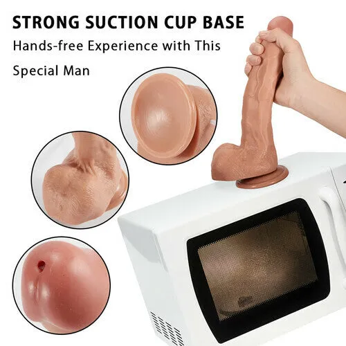 Squirting Ejaculating Plus Size Realistic Dildo with Strong Suction Cup 9.4 Inch