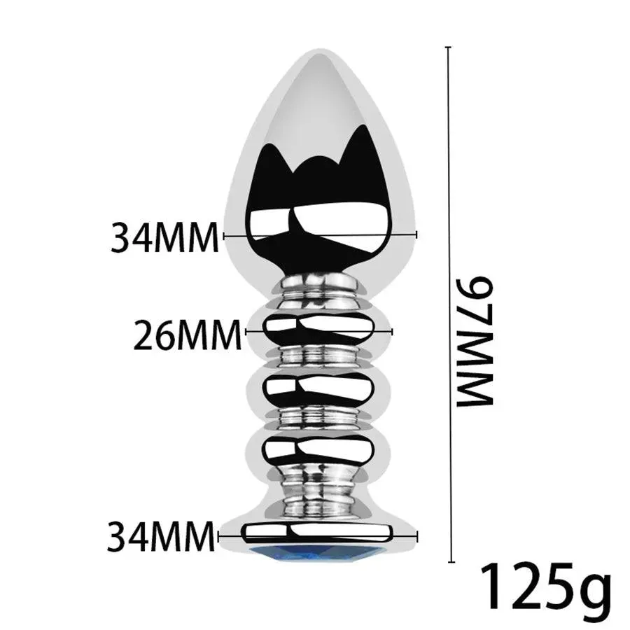 Stainless Steel Thread Butt Plug Toy