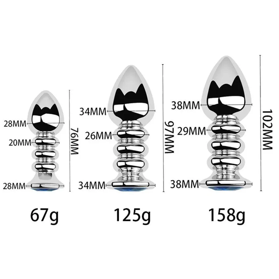 Stainless Steel Thread Butt Plug Toy