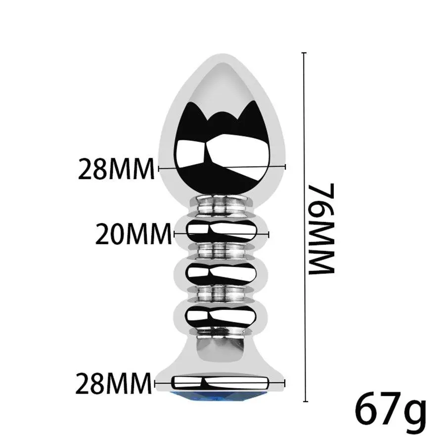 Stainless Steel Thread Butt Plug Toy