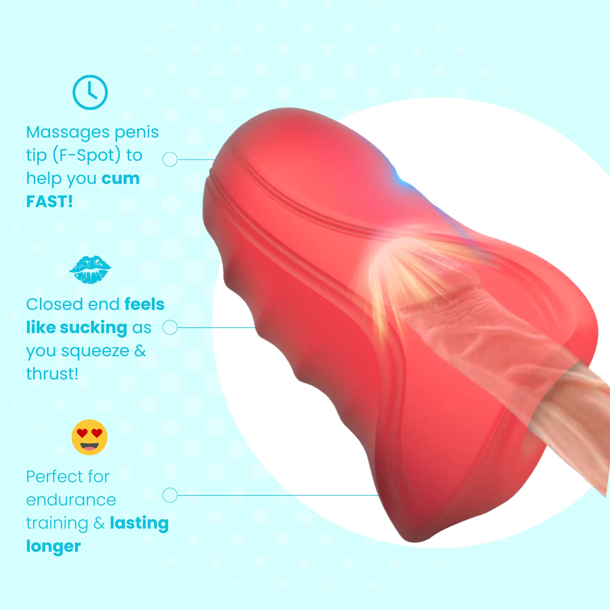 Stella Vibrating Endurance Stroker - Train yourself to last longer!