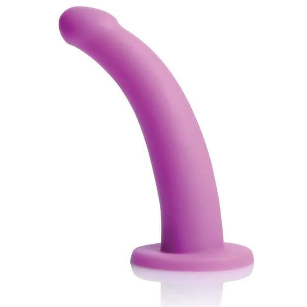Strap U - Navigator Silicone G Spot Dildo with Strap On Harness (Black)