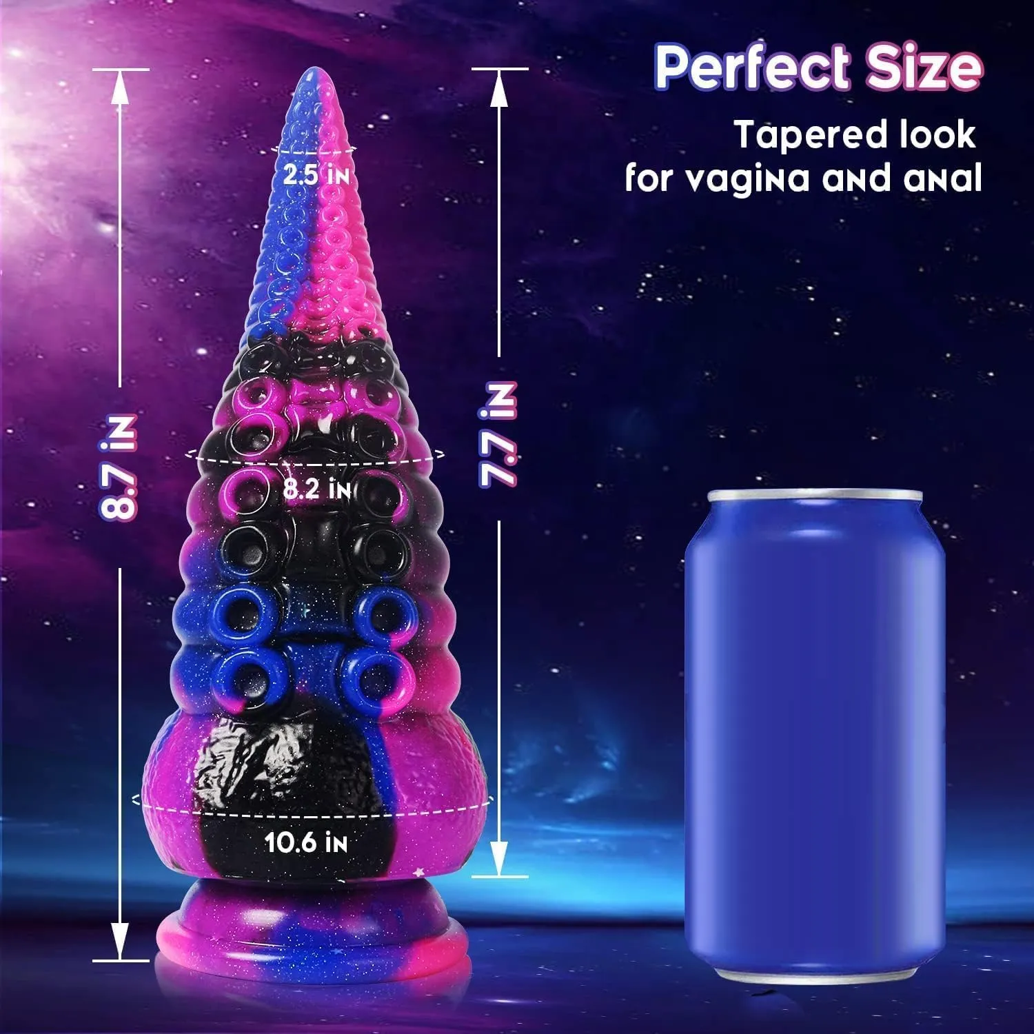 Tentacle Dildo: 8.7" Realistic Silicone Prostate Massager
