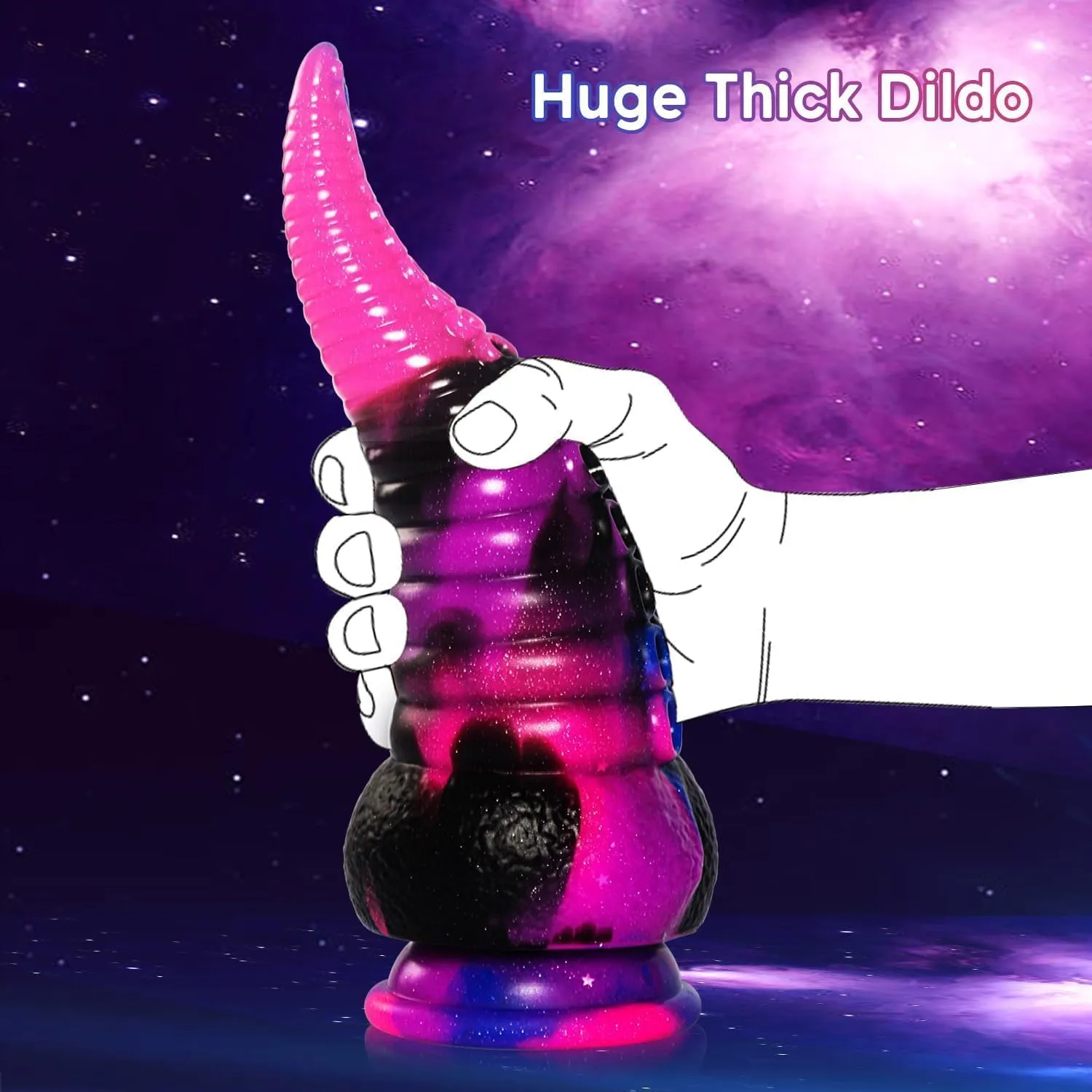 Tentacle Dildo: 8.7" Realistic Silicone Prostate Massager