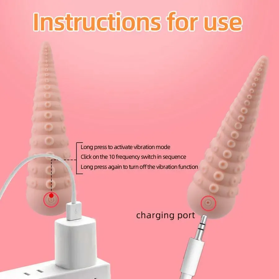 Tentacle Silicone Anal Vibrator