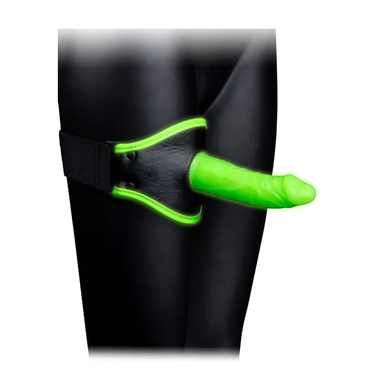 Thigh Strap-on With Silicone Dildo 5.7 Inch - Glow in the Dark