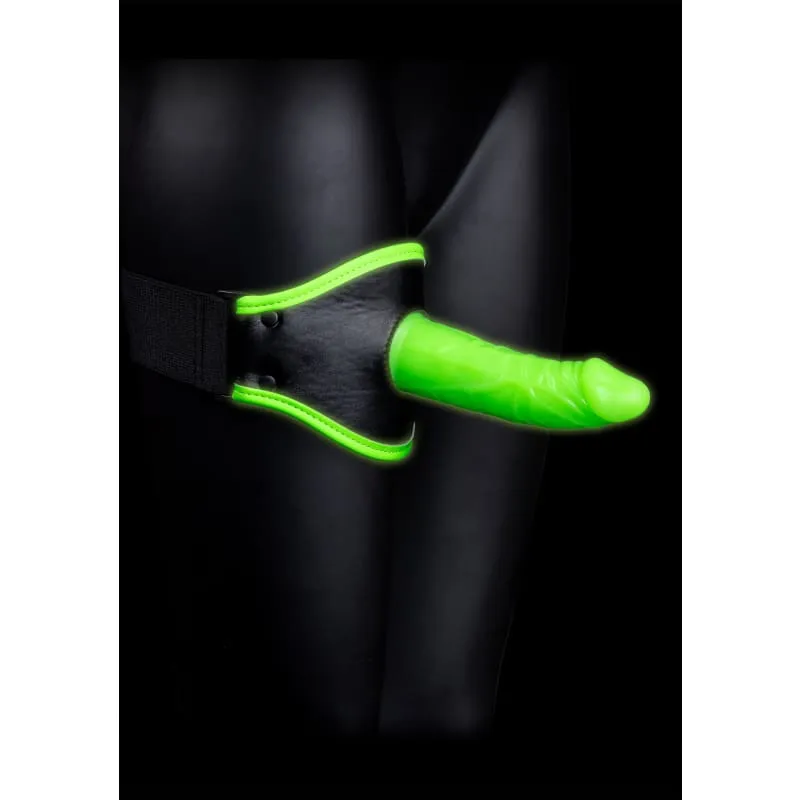 Thigh Strap-on With Silicone Dildo 5.7 Inch - Glow in the Dark