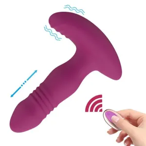 Thrusting Vibrating Butt Plug Sex Toy