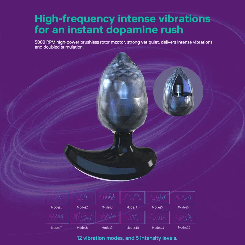 Tingon A1 Anal Luxury Massager Toy Butt Plug APP Control