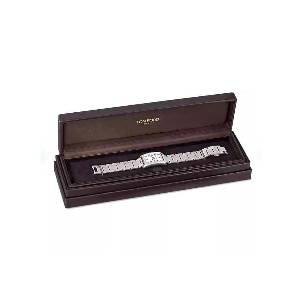 Tom Ford TF0120103083 Mens 001 White Dial Quartz Watch