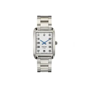Tom Ford TF0120103083 Mens 001 White Dial Quartz Watch