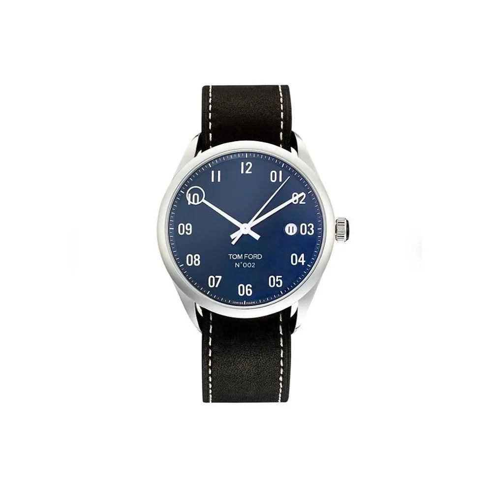 Tom Ford TF0120175082 Mens 002 Blue Dial Automatic Watch