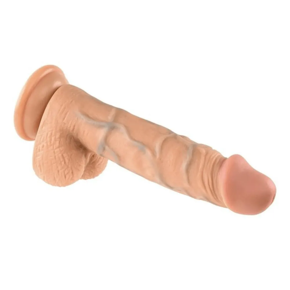 Ultra Real Skin 8 Inch Long Veined Dildo