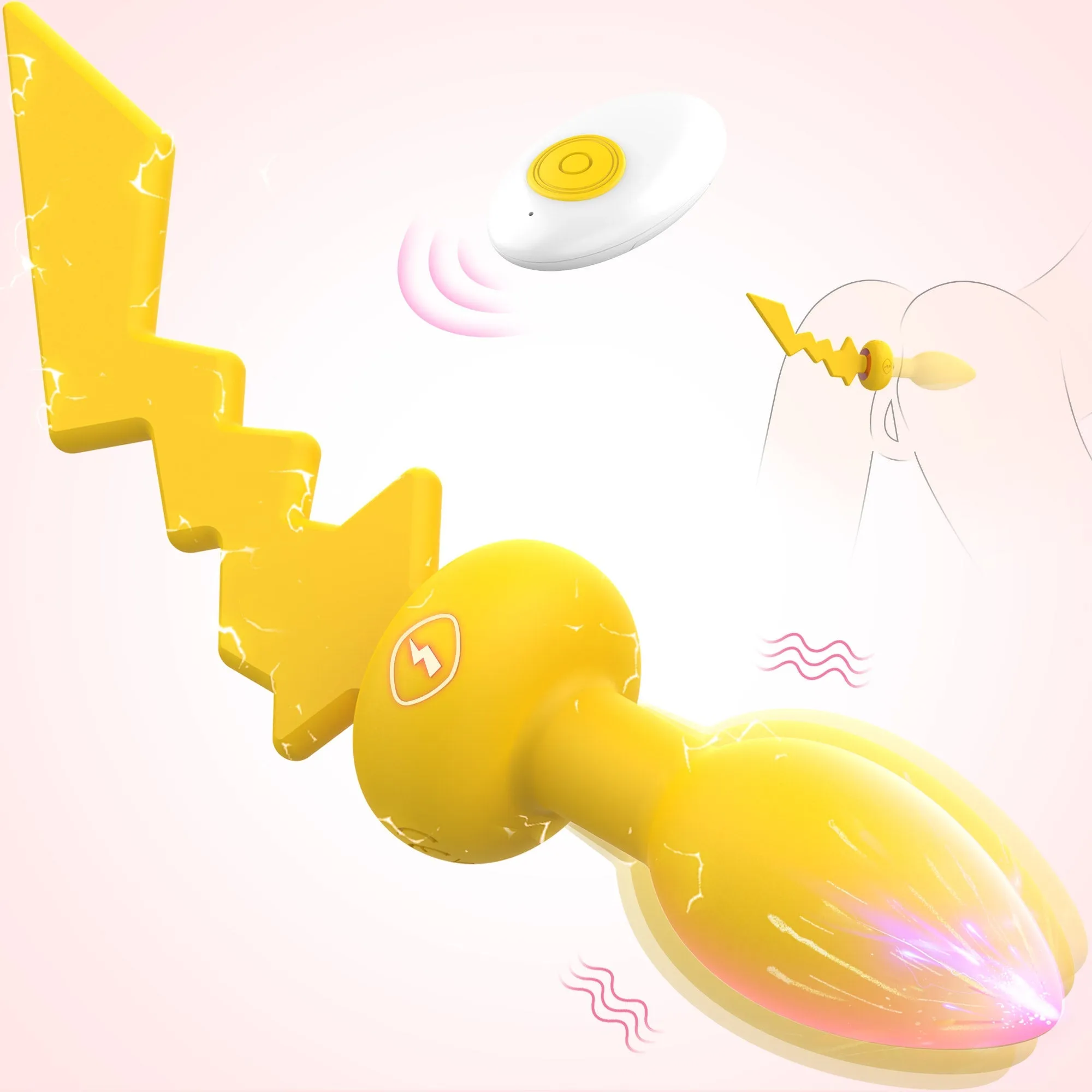Vibrating Anal Butt Plug with Remote Control